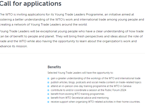 CFAs: Young Trade Leaders Programme