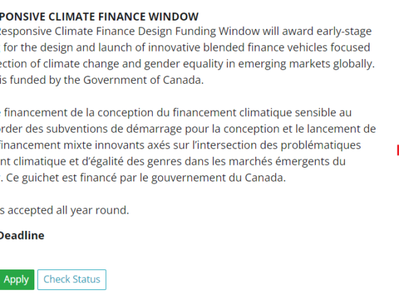 Applications open for Gender-Responsive Climate Finance Window (Cycle 5)