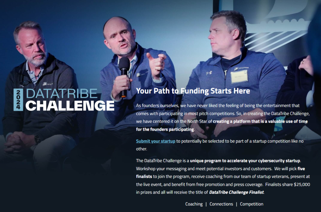 DataTribe Challenge to Accelerate your Cybersecurity Startup