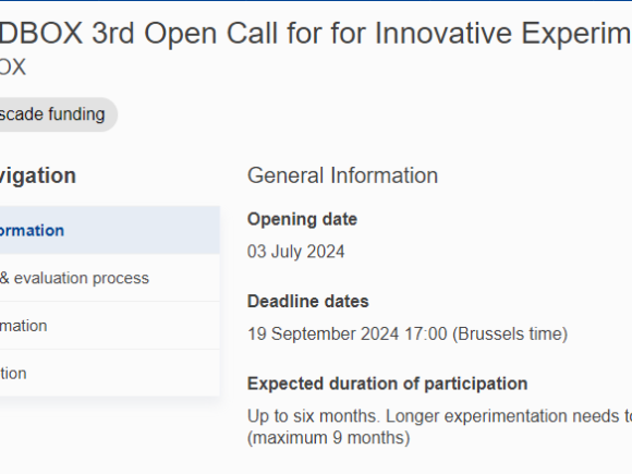 Open Call: 6 G-SANDBOX Project for Innovative Experiments