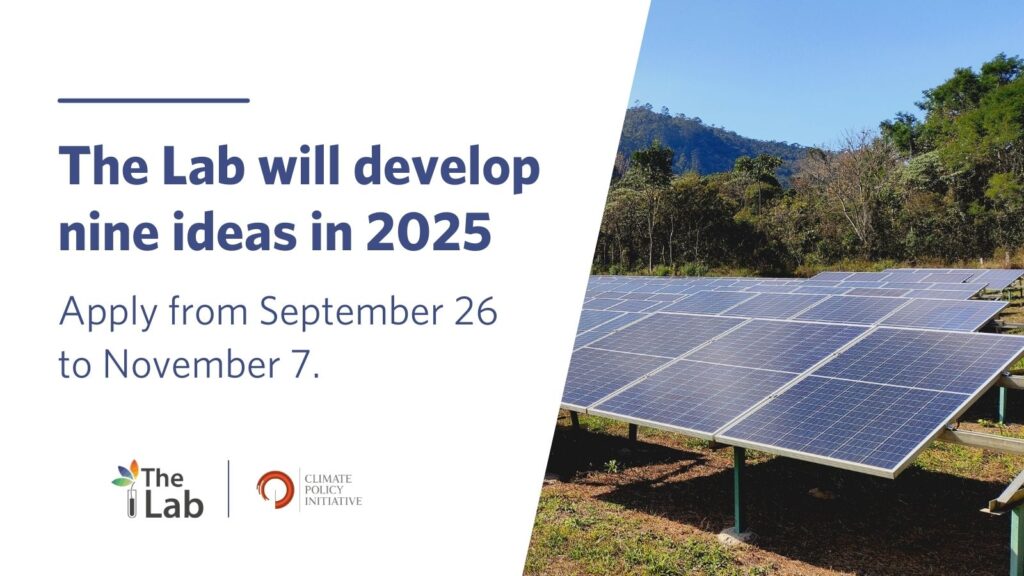 Call for Ideas: Global Innovation Lab for Climate Finance