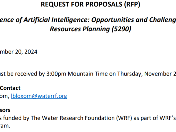 The Emergence of Artificial Intelligence: Opportunities and Challenges for Water Resources Planning