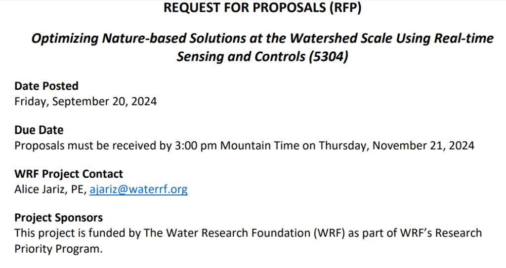 Optimizing Nature-based Solutions at the Watershed Scale Using Real-time Sensing and Controls