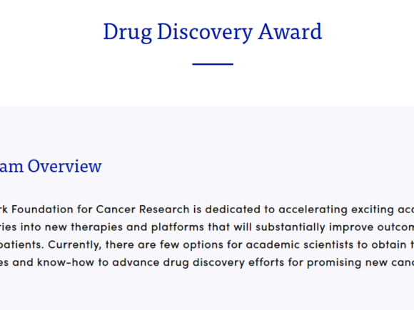 Call for Nominations: Drug Discovery Award