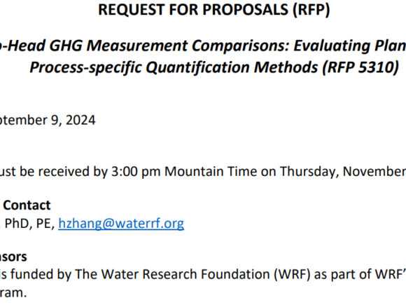 RFPs: Evaluating Plant-wide and Process-specific Quantification Methods Project