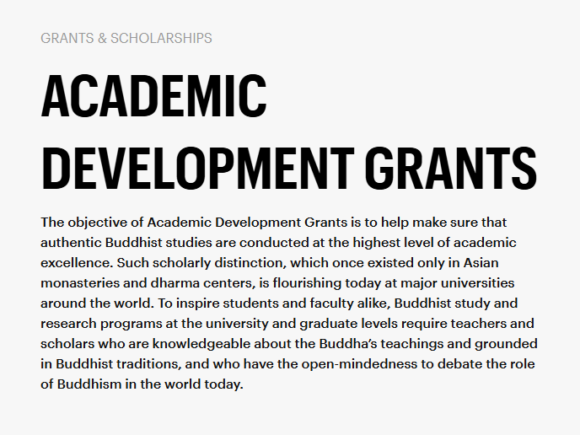 Request for Applications: Academic Development Grants