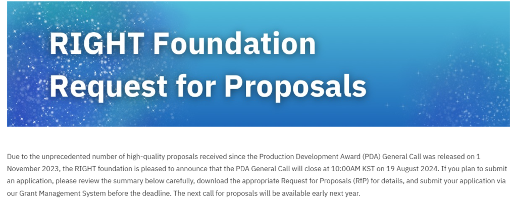 RIGHT Foundation’s Product Development Award